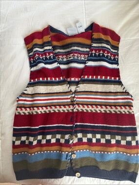 Original RUSS Sport Company Multicolor Striped Knit Sweater